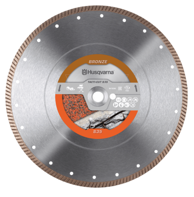 Disque diamant universel Tacti-Cut S35 diamètre 350mm pour béton et asphalte 579815720 - HUSQVARNA