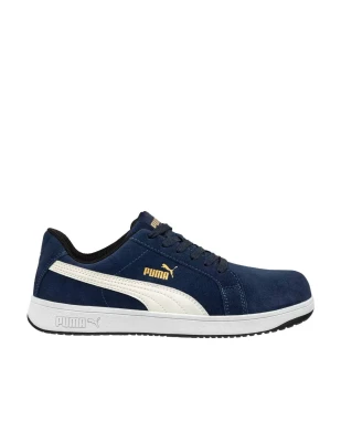 Chaussure de sécurité basse Puma Iconic Suede Navy S1PL taille 45 640020 - PUMA