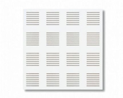Dalle de plafond acoustique Gyptone Activ'Air Line 4 A 12,5x1200x600mm carton de 6 pièces H40431200 - PLACO