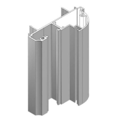 Kit huisserie ronde bois/alu 78AHRB pour porte 2040x930mm finition Noir Satiné 9005 HRBSE05204X93 - SAB