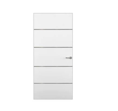Bloc-porte alvéolaire prépeint à recouvrement Matrice Escale M 83x204cm huisserie 88 droite -  KEYOR
