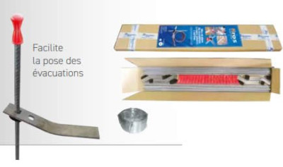 Kit de supportage et réglage pour canalisation Firos de 20 ensembles longueur 1,20m 24807 - COFRASUD