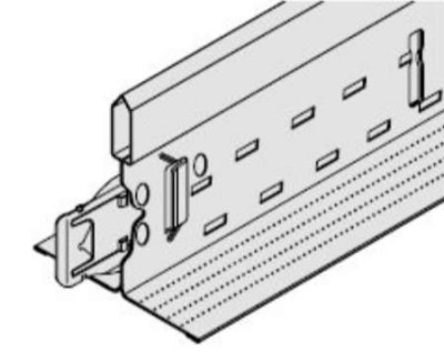 Profilé porteur d'ossature Peakform DGS pas de 100mm longueur 3,60m hauteur 38mm BP7941G - ARMSTRONG