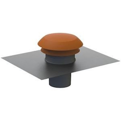 Chapeau de toiture CPR - Diamètre 125mm - Gris Ardoise 422564 Atlantic