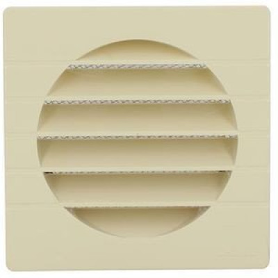 GRILLE AERATION FACADE DIAMETRE 125 MM CARRE 149X149 MM SABLE 1GETM125 NICOLL
