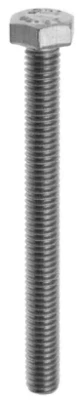 Boulon Tête héxagonale Inox A2 12x80 Blister de 6 NORAIL