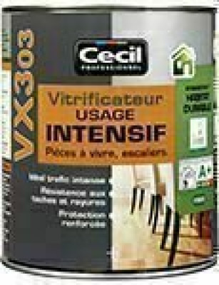 Vitrificateur intensif VX303 incolore satiné pot 2,5 L CECIL PRO