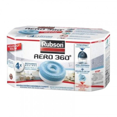 Recharge power tab pour absorbeur d'humidité x 4 RUBSON