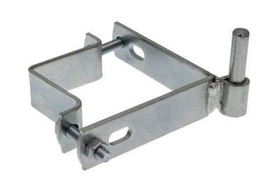 Collier de barrière réglable avec gong Diamètre 14 mm en acier zingué Longueur 120/150 x Hauteur 44 mm NORAIL