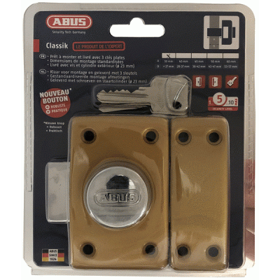 Verrou Classik Bouton Seul Blister 0041172 ABUS