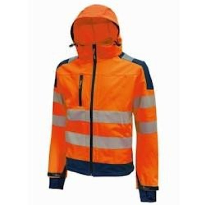 Veste Softshell orange haute visibilité Stretch MIKY Orange Taille M U-Power