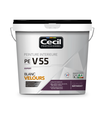 Peinture intérieure multi-supports PE V55 EXPERT aspect velours blanc Pot 5 L V33
