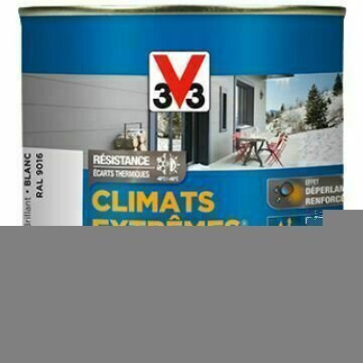 Peinture bois Climats extremes Blanc Brillant 2 L V33 