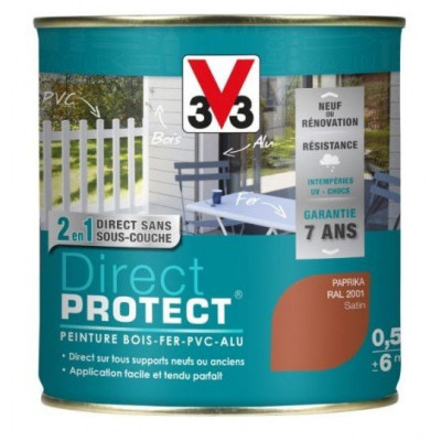 Peinture multi-materiaux DP Satin Paprika Pot de 0.5 L V33