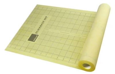Natte d'étanchéité sol/mur intérieur Durabase WP - polypropylène jaune - rouleau de 1x5 m (5 m2) DURAL