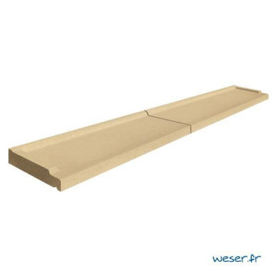 Seuil pour porte fenêtre ton pierre 190x33,5x4,5 cm SEUIL734190P WESER