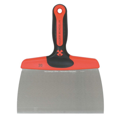 Couteau à enduire lame inox trempé manche bi-matière largeur 140mm 223340 - MONDELIN