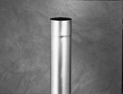 Tuyau cylindrique soudé bord à bord zinc naturel diamètre 100 mm longueur 2 m épaisseur 0,65 mm VM 220002028 VMZINC