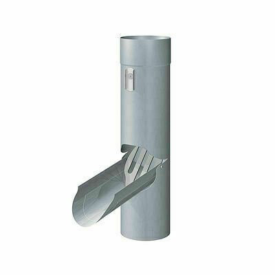 Récuperateur d'eau zinc naturel avec grille diam 100 mm 11009412 RHEINZINK