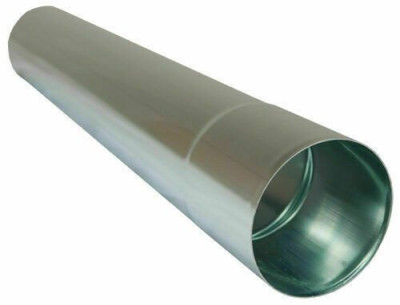 Tuyau de descente cylindrique manchonné noir Diamètre 80 Longueur 2 m épaisseur 0,65 mm NEDZINK AMELUX