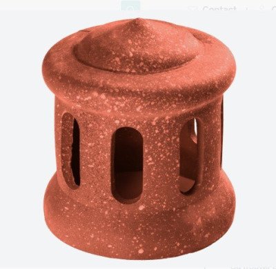 Lanterne grand modèle D160 (section d'aération 120 cm²) 1008 Rouge etna EDILIANS