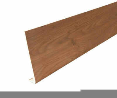 Bandeau PVC cellulaire chêne liège - 200x7 mm longueur 4 m NICOLL