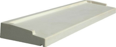 Appui Tradition blanc longueur totale 50 cm 34x5 cm APTRA3450B  WESER