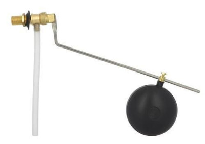 Robinet flotteur à boule avec embout laiton et siège inox alimentation haute 12x17 - 0701010 NICOLL