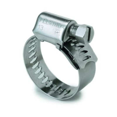 Collier à bande ajourée inox W 12 mm serrage 18 - 28 mm blister de 10 NORMA DISTRIBUTION