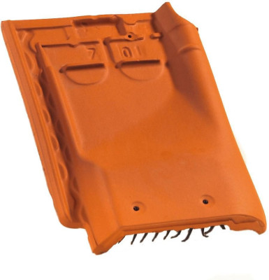 Tuile de ventilation (section avec grille 20cm²) monopole 306.20 1 flamme rustique teinte 034 EDILIANS