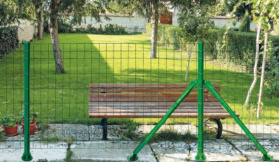 Grillage soudé Plastirol - plastifié vert Ø fil 2,2 mm rouleau de 1,8x25 m GIRARDOT