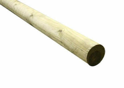 Rondin bois double chanfreins classe 4 diamètre 120 mm 2 m DEBARGE BOIS