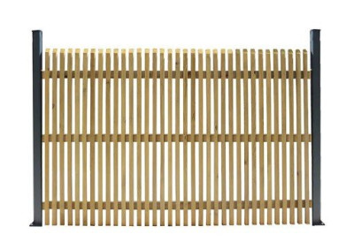 Panneau pare-vue bois Shadow 1200x1770x56 mm - classe 4 vert DEBARGE BOIS