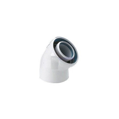 Coude 45° alu/PPS 80/125 mm DY132 DE DIETRICH