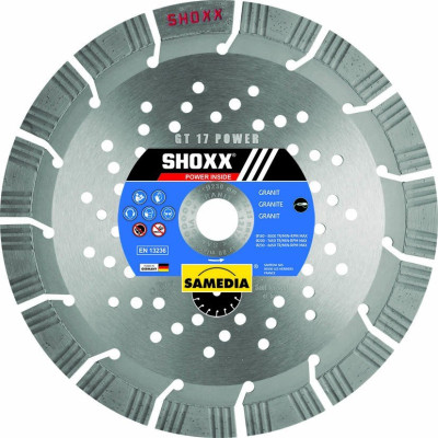 Disque diamant 300/20 mm - Granit - Matériaux - Béton Armé - SHOXX GT17 POWER 313289 SAMEDIA