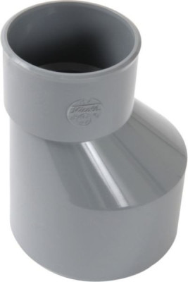 Réduction extérieure excentrée MF PVC pour tube d'évacuation gris diamètre 100/63 mm NICOLL