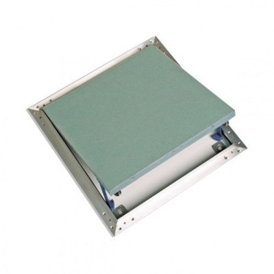 Trappe de visite Alu/Plaque Hydrofuge 12,5 mm - Ouverture Pousser-Lâcher 500x500 mm - A03206 SEMIN