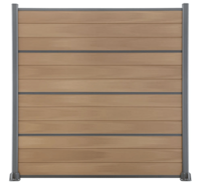 Lisse alu haute ou basse clôture Grand Vent Gris Anthracite Sablé 26x30mm L1,736m SILISHB1901 - SILVADEC