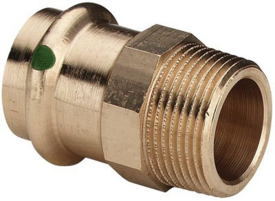 RACCORD DROIT BRONZE A VISSER FEMELLE MALE FILETAGE 15-R3/8 VIEGAZ
