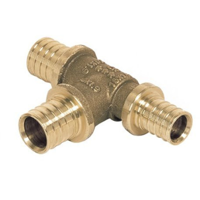 Té à sortie augmentée laiton SDR 11 LX Ø20x25x20 - 11690471001 REHAU