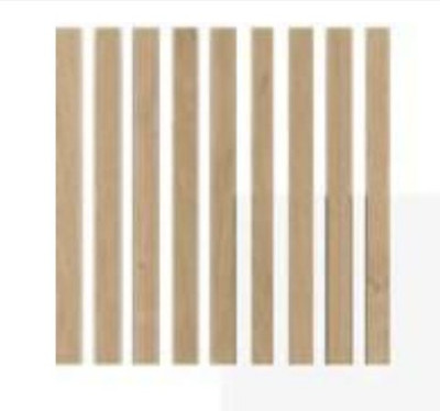 Panneau mural effet tasseaux Maestro Latt Pepper Oak fond blanc 20x300x2770mm 735083 - MAESTRO