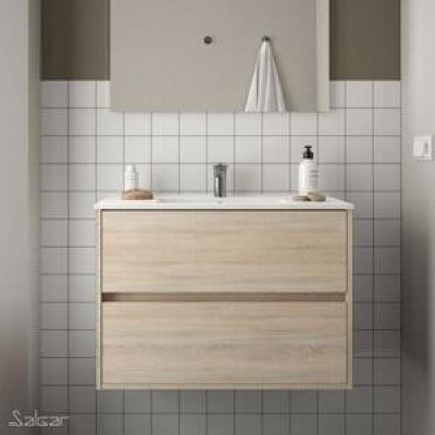 MEUBLE + VASQUE NOJA 700 2 TIROIRS CHENE CALEDONIE 85039