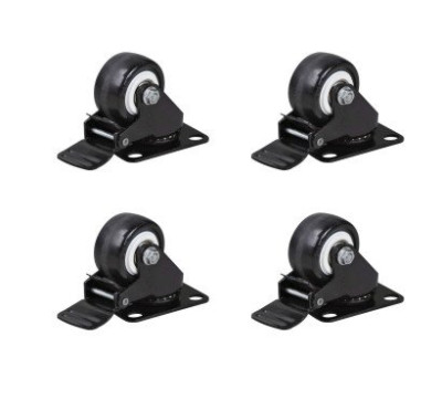 Kit de 4 roulettes de mobilité pour baie et coffret réseau 19 pouces IDROULET - ID CABLES