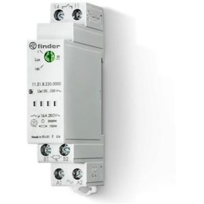 Interrupteur crépusculaire modulaire 1NO 16A 12-24V Série 11 113100240000 - FINDER