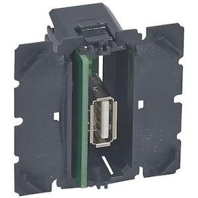 Prise femelle USB 2.0 Type-A à connecter mécanisme seul Céliane 2 modules 067352 - LEGRAND