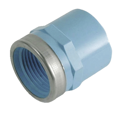 Raccord droit PVC femelle/femelle pour tube Ø 20 Filetage femelle BSPP = G 1/2 PREVOST