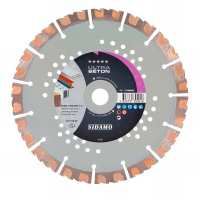 Disque diamant ULTRA BÉTON 125x22,23x12 mm béton armé - 11130000 Sidamo