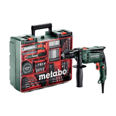 PERCEUSE A PERCUSSION SBE650 650 W + 79 ACCESSOIRES METABO