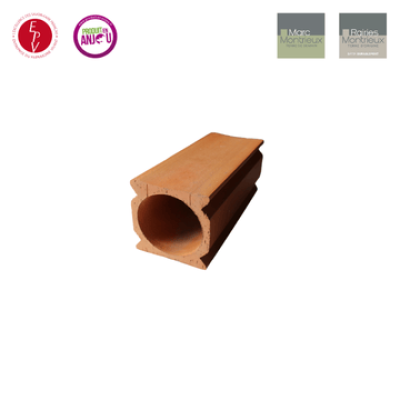 Casier à Bouteille 1 Trou Terre Cuite Range-Vin Cave 10x30x10cm 3230-102 - RAIRIES MONTRIEUX