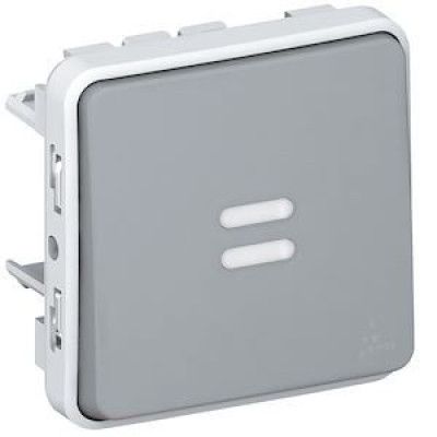 Va-et-vient témoin sans neutre Plexo composable étanche IP55 Gris 069515 - LEGRAND